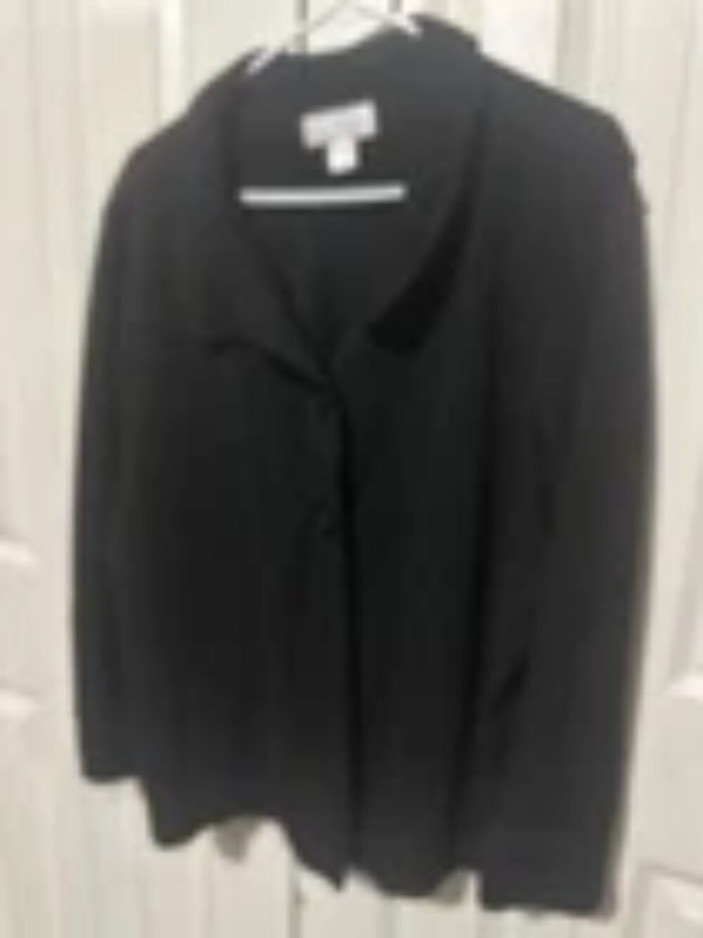 C.J. Banks 2X Black Jacket-Style Top